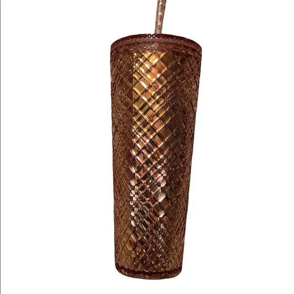 NWT Starbucks peach bejeweled tumbler - Picture 2 of 2
